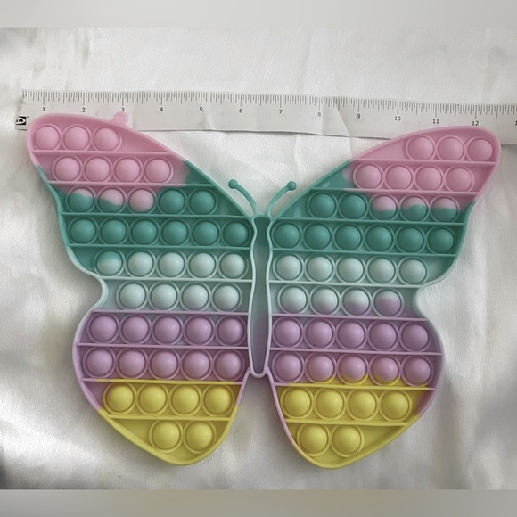 POP IT Butterfly, anti-stress toy Size: 29x22x1.5cm  squeezing (burstingsilicone - Picture 5 of 6